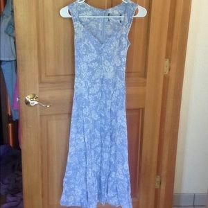 Vintage reformation periwinkle white dress ASO KK